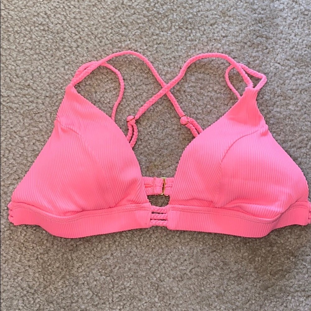 Hot pink swimsuit top.. medium/large or 36c